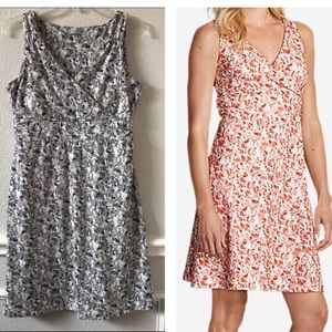 Eddie Bauer Aster Crossover Print Dress Size PM
